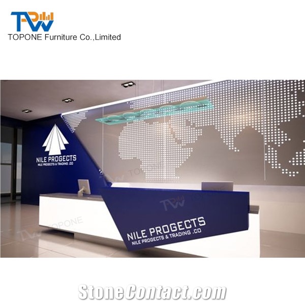 Artificial Marble Stone Hotel Office Lobby Reception Counter Design Home Tabletops Reception Artificial Marble Stone Hotel Office Lobby Counter Design Interior Acrylic Solid Surface Desk
