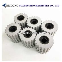 Edgebander Pressure Wheels, Cnc Roller Wheels, Pressure Roller with Bearings, Gear Pressure Rollers for Edgebanding Machine