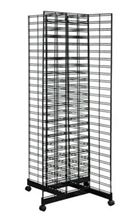 Black 4-Way Slat Grid Tower with Sample Board for Mosaic Ceramic Tile