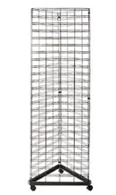 Black Triangle Slat Grid Tower with Sample Board for Mosaic Ceramic