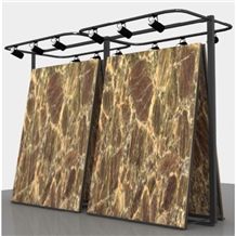 Dsipaly Stand for Marble, Quartz, Slab, Onyx, Granite Rack for Stone with Spotlight Xiamen China