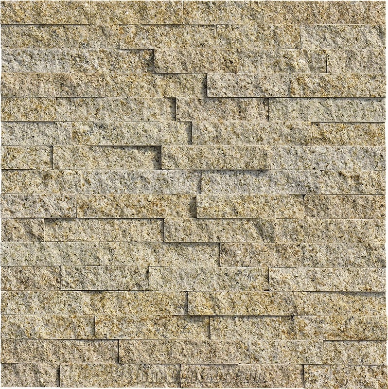 Granite Culture Stone,Rusty Yeloow Ledgestone,Wall Cladding