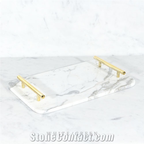 Natural White Marble Serving Trays