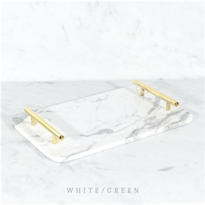 Natural White Marble Serving Trays