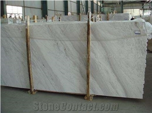 Volakas White Marble Slabs,Greece Bianco Marble with Grey Veins Floor