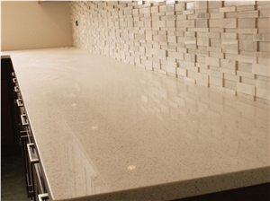 White Galaxy Star Quartz Stone Kitchen Islands Top,Coutertop Custom