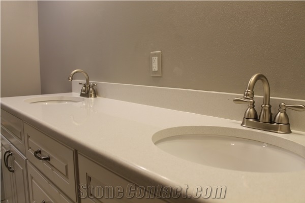 White Galaxy Star Quartz Stone Kitchen Islands Top,Coutertop Custom