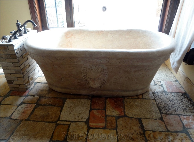 Ancient Travertine Tub