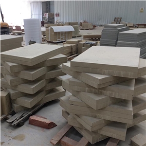 Beige Sandstone Natural Finished China Rough Cube Stone Brick Pavers