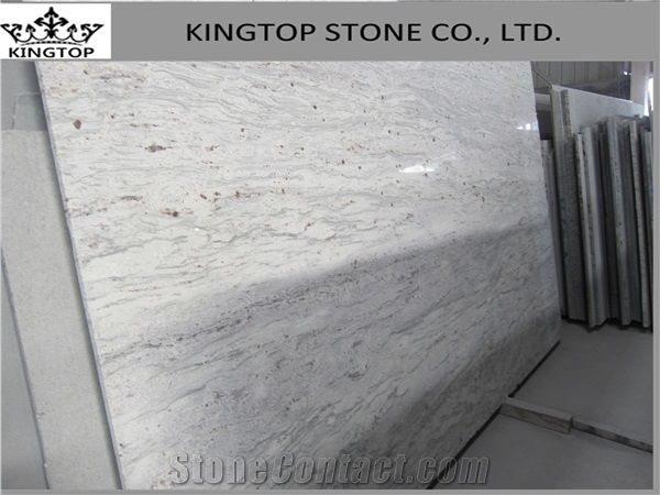 India Quarry New River Valley White Granite Flamed Slabs