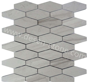 Athens Grey Marble Stone Kitchen Floor/Wall Mosaic Tiles Floor Designs