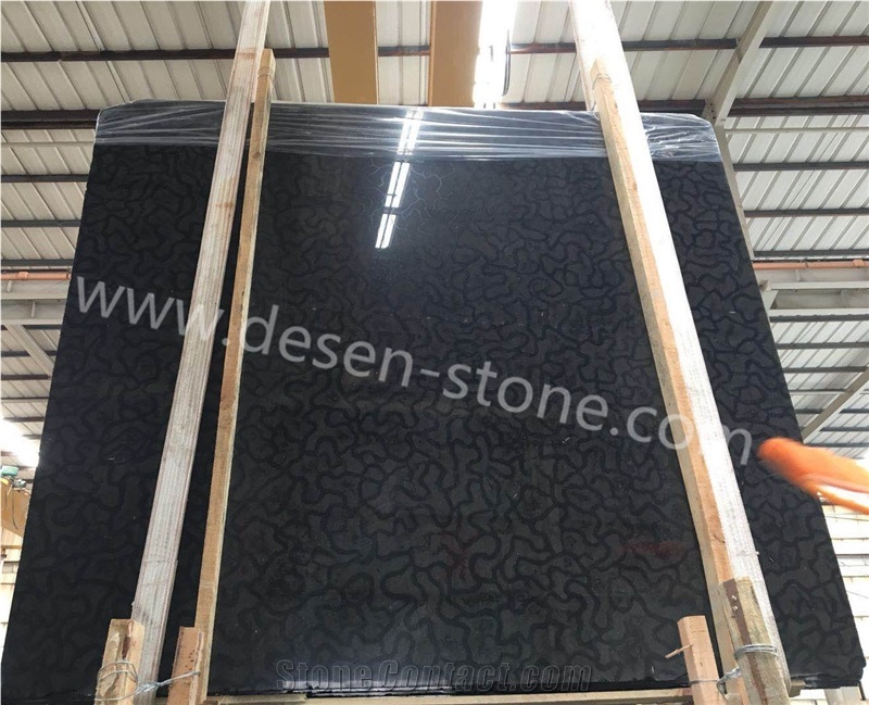 Black Oracle Bone Turtle Vento Marble Stone Slabs&Tiles Wall Covering