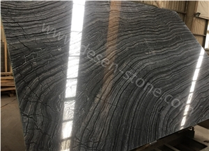 Black Wave Marble Slabs&Tiles, Antico Wood Vein/Wooden Black/Antico Wood/Tree Black/ Wooden Antique/Black Wood/Wood Black/Silver Wave Marble Slabs