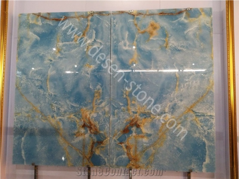 Blue Onyx Stone Slabs&Tiles Wall Covering/Background