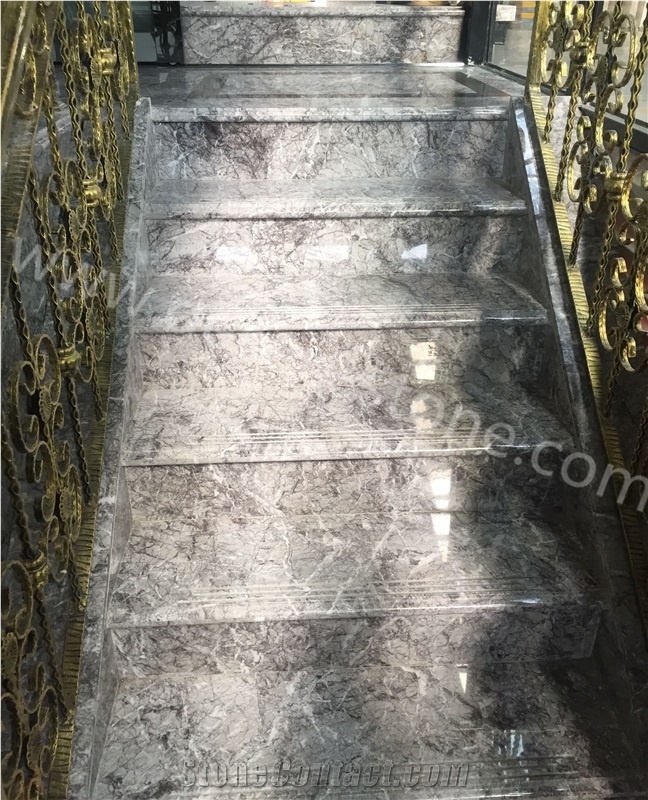 Buffett Grey Marble Stone Stairs/Steps/Staircase/Stair Tread