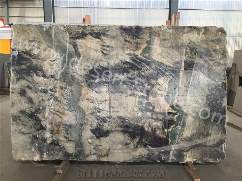China Forest Green Granite Slabs&Tiles, Green Luxury Granite Stone Decoration Stone Good for Hotel Project Construction Materials/Paving Pattern