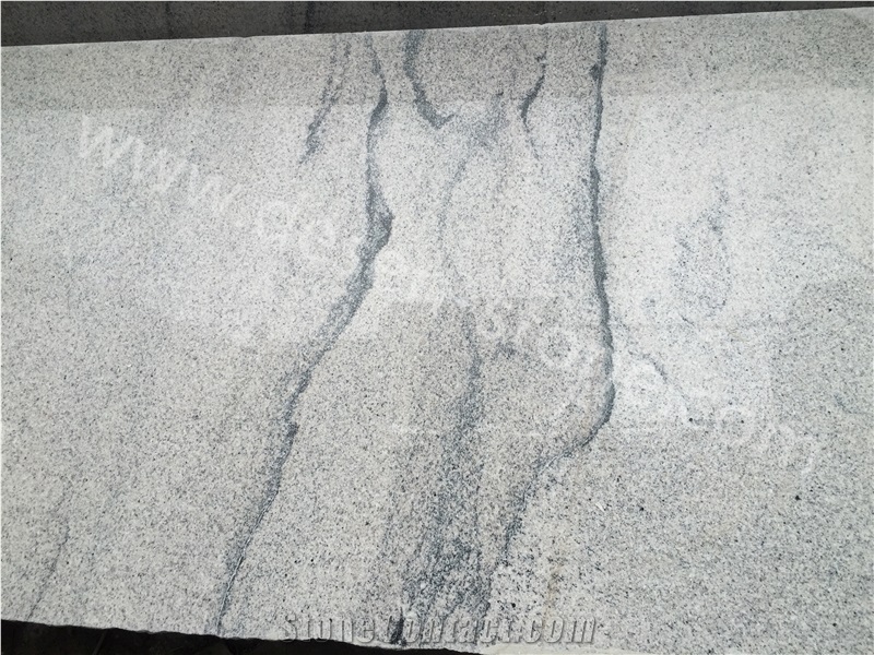 Chinese Shanshui White Granite Slabs&Tiles, Viscont White/White Landscape Granite Skirtings/Wall Cladding