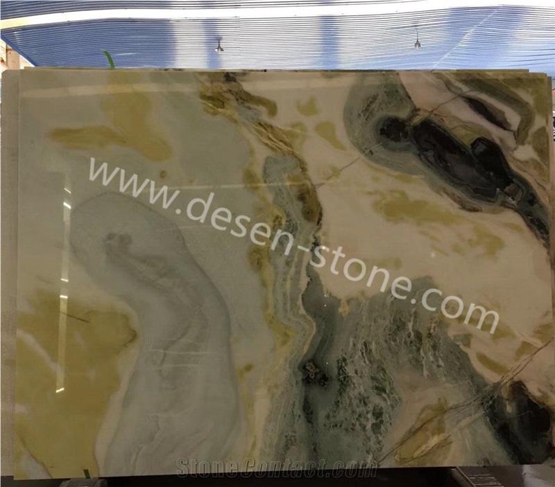 Classic Green Marble Stone Slabs&Tiles, China Dreaming Green