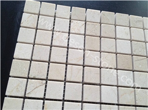 Crema Marfil Marble Stone Kitchen Mosaic Tiles Flooring/Wall Design