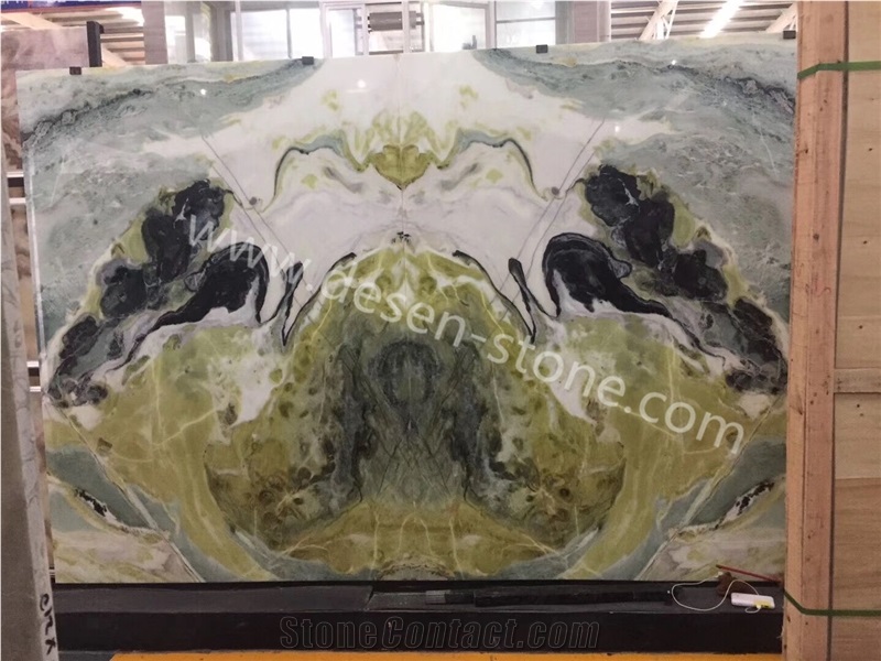 Dreaming Green Marble Stone Slabs&Tiles, China Dream Green