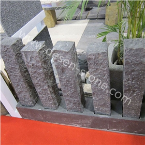 G654 Black Granite Palisades/Pillars/Kerbstone/Curbstone