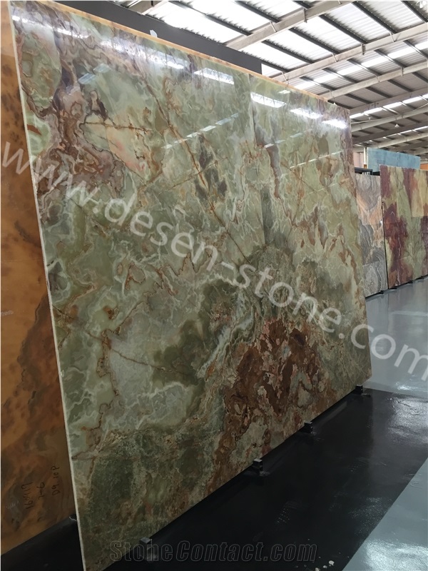 Green Onyx Stone Slabs&Tiles Background/Lines/Decoration Stone/Walling