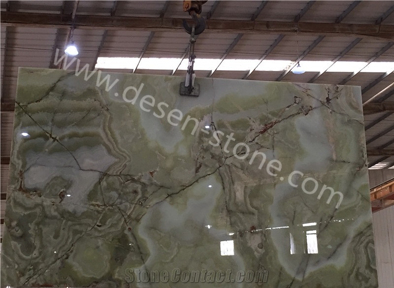 Green Onyx Stone Slabs&Tiles Wall Covering/Background