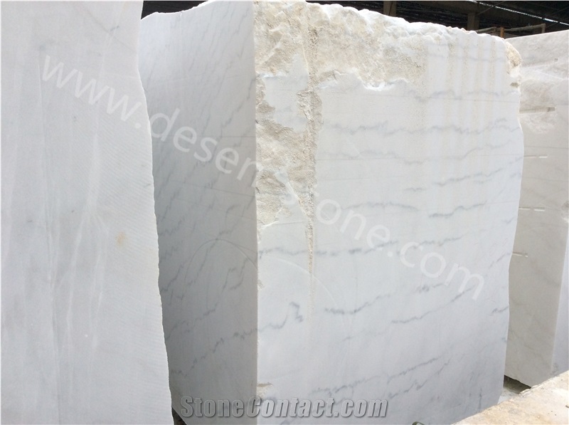 Guangxi White Marble Block, China Guangxi White Marble Stone