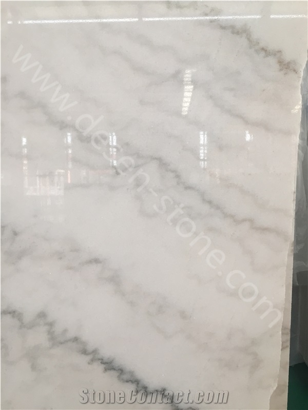 Guangxi White Marble Slabs&Tiles, China Carrara White/Ivory Jade Marble, White Marble with Grey Veins Good for Kitchen Counter Tops/Vanity Tops/Jumbo