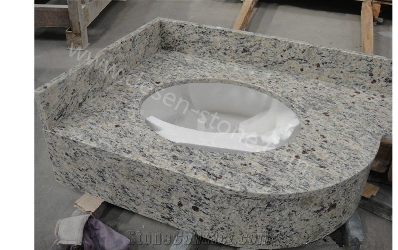 Santa Cecilia Granite Bathroom Countertops/Bath&Vanity Tops