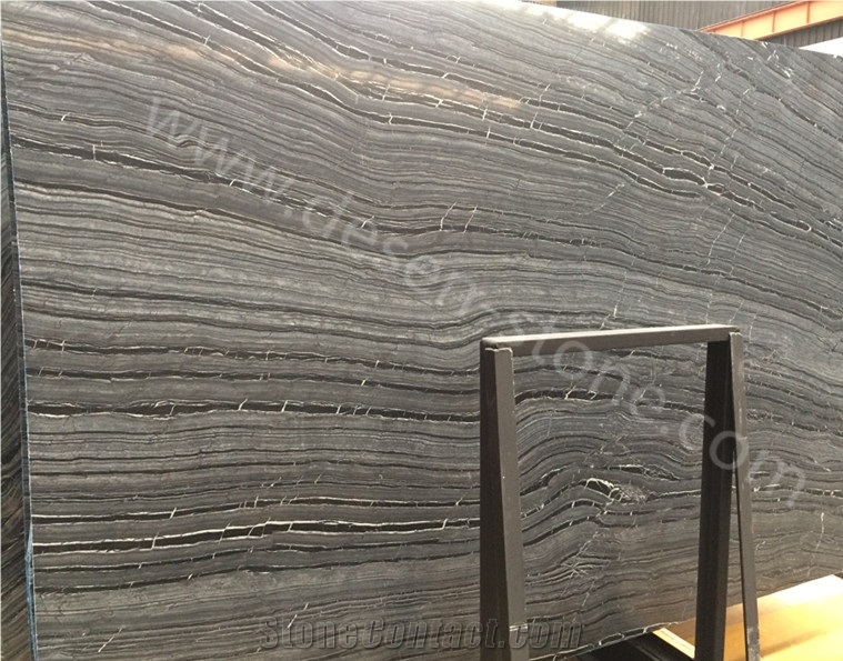 Silver Wave Marble Stone Slabs&Tiles, Antique Wooden/Black Wooden Natural Marble, Rosewood Grain Black Marble Wall Covering Tiles/Floor Covering Tile