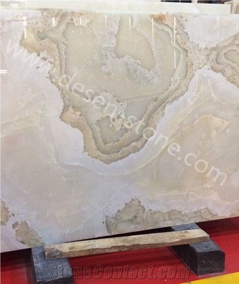 White Onyx Stone Slabs&Tiles Floor/Wall Covering/Background/Pattern