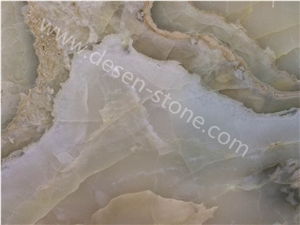 White Onyx Stone Slabs&Tiles Floor/Wall Covering/Background/Pattern