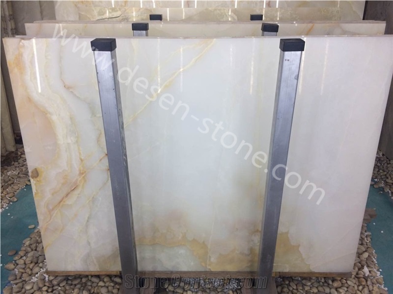 White Onyx Stone Slabs&Tiles Flooring/Wall Covering/Background/Jumbo