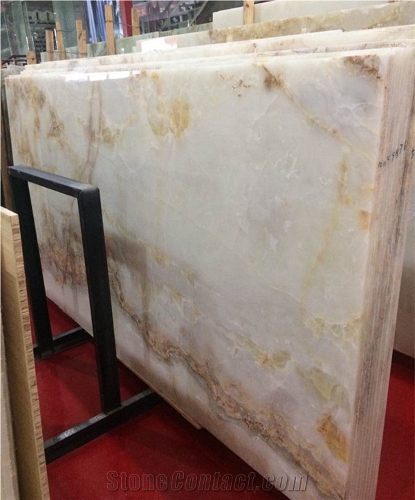 White Onyx Stone Slabs&Tiles Wall Covering/Background