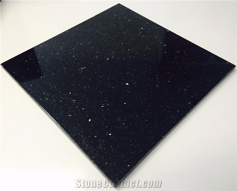 Black Galaxy Granite Big Slabs/Tiles/Floor Tiles/Wall Tiles, India Black Granite for Kitchen and Bath Tops, Chinese Factory for Black Galaxy