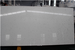 Chinese Carrara White Quartz Slabs-Carrara Quartz Tiles,Wall