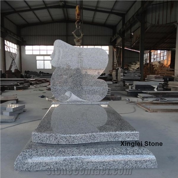 G603 China White Granite/Salt&Pepper/Sesame White Granite Tombstone