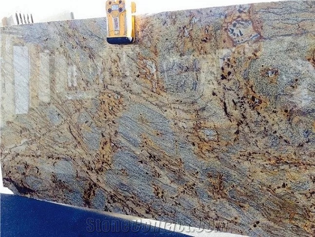 Golden Storm Lapidus Granite Slabs Tiles For Countertops From