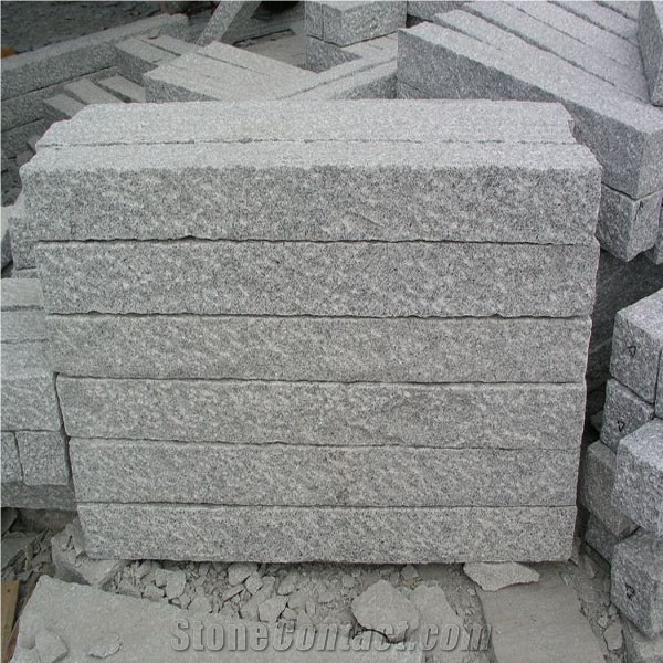 Grey Silver Crystal White Granite Kerbstone&Cube Stone&Curbs&Sidestone