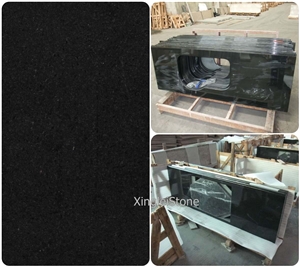 Shanxi Black/Hebei Black/Absolute Black Granite Tops/Kitchen Countertops/Island Tops/Table Tops/Bar Tops,Chinese Black Natural Polished Granite Tops