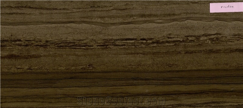 Wooden Brown Marble Slabs