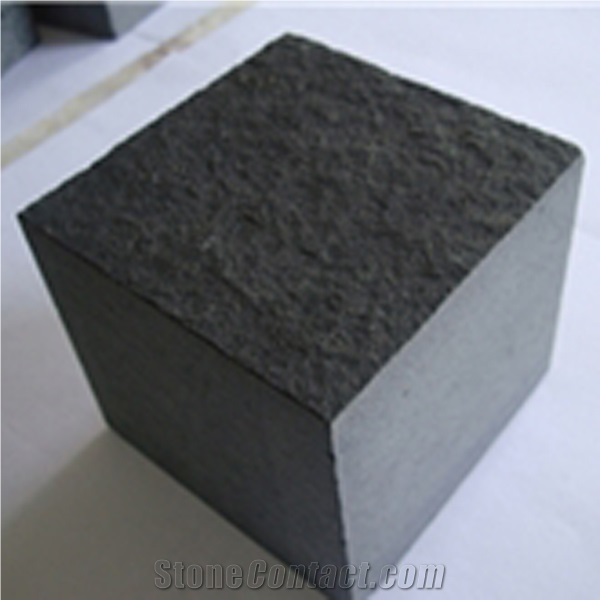 Zhangpu Black Basalt Stone Cobble Setts