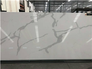 White Quartz Stone Tile Panel Slabs, Building Wall