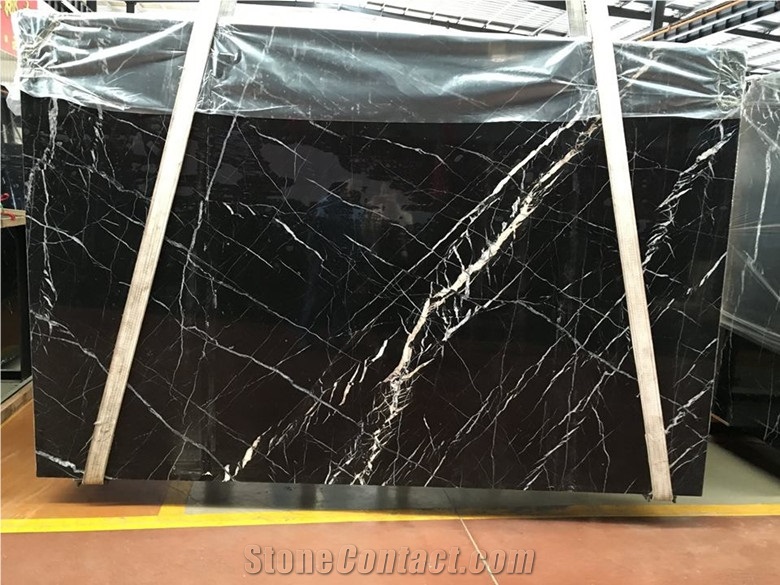 Black Marquina Block in Quarry China Top Quality