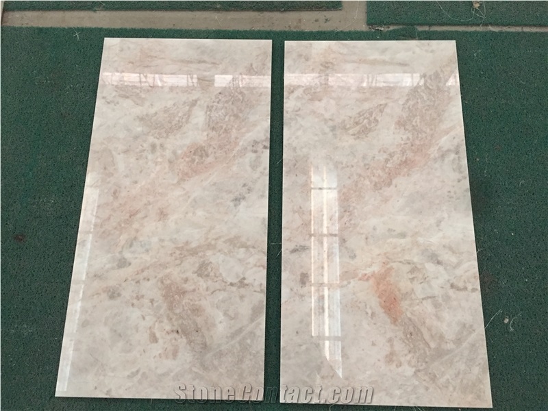 Cream Jade Marble Tiles for Hotel Wall Polished Finished