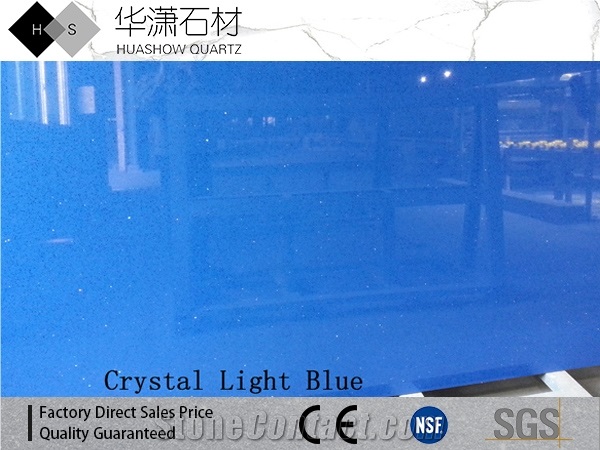 Dark&Light Crystal Series Quartz Polished Finish/Offer Free Sample