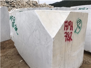 New Carrara White Marble Block Own Quarry