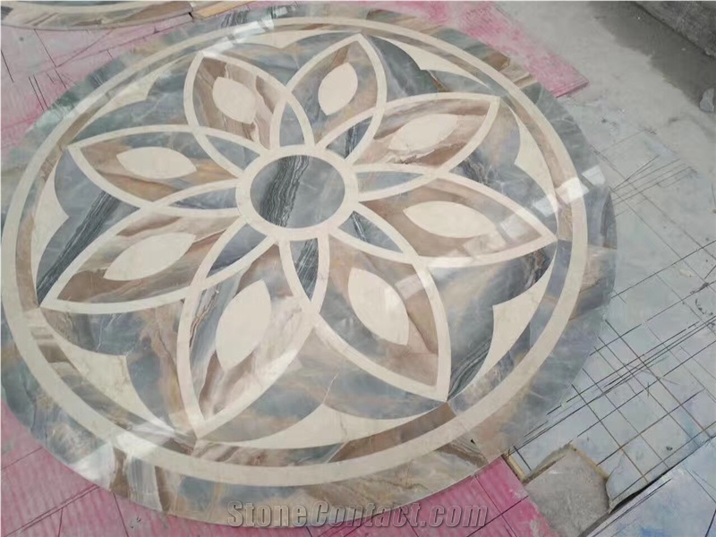 Roman Impression Cut to Size Tiles/Chinese Material Polish Waaterjet