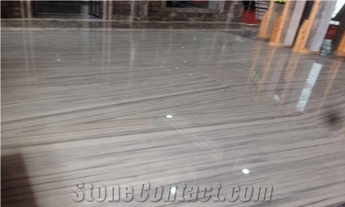 Straight White Marble Slab&Tiles，Ocean Grey Slab,Polished，Cut to Size
